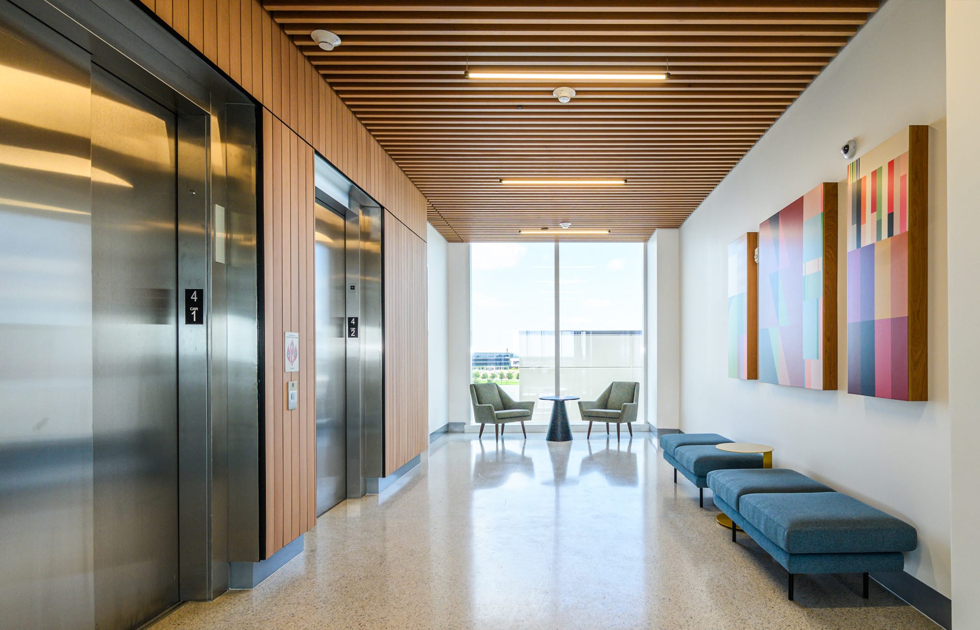 Class-A Office Building interior